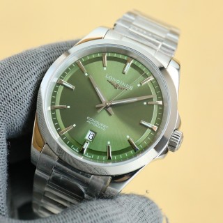 Longines Conquest Automatic Green Dial Steel Watch view 2
