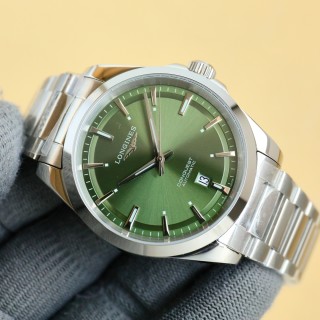 Longines Conquest Automatic Green Dial Steel Watch view 3