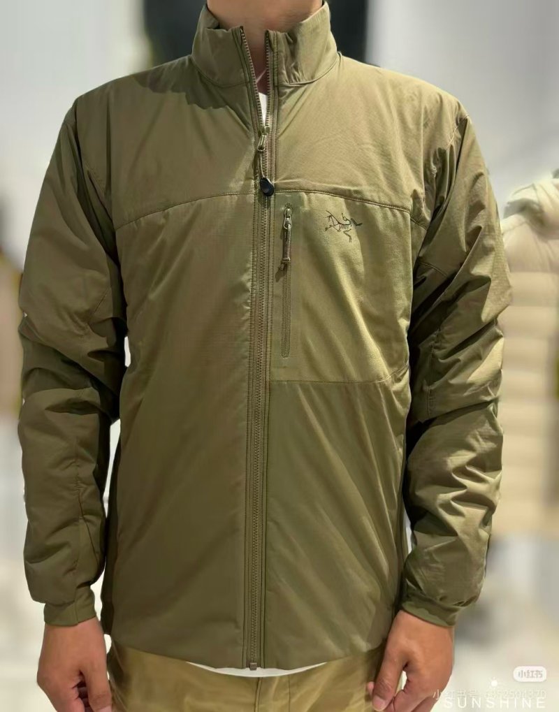 Arcteryx Sage Green Hooded Puffer Jacket view