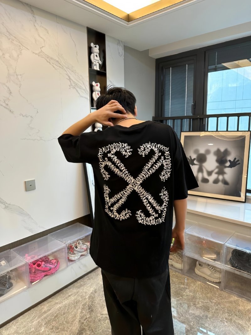 Off-White Barbed Wire X Short Sleeve T-Shirt Black