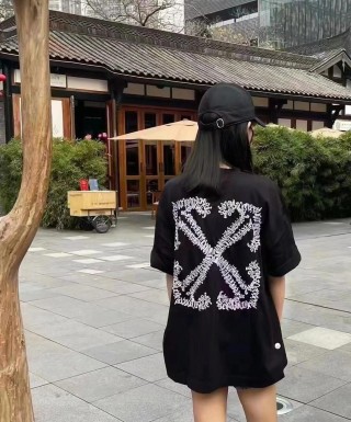 Off-White Barbed Wire X Short Sleeve T-Shirt Black view 7