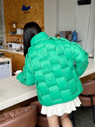 Moncler Green Puffer Down Jacket view 9