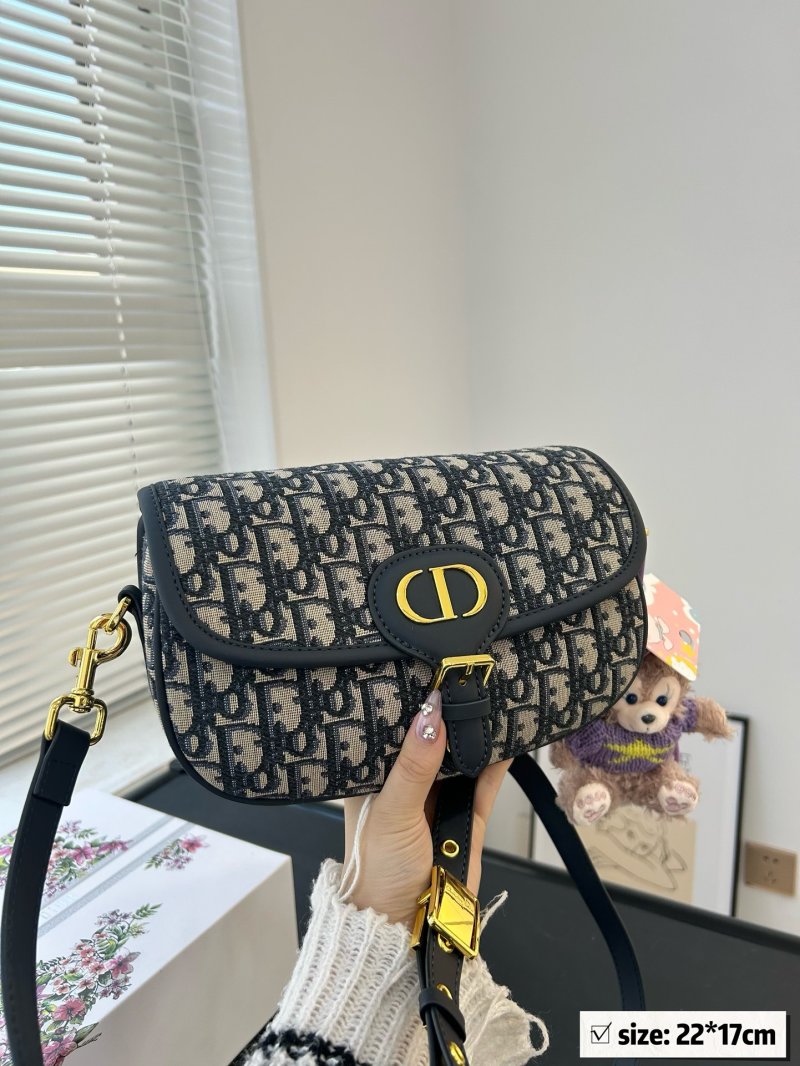 Dior Saddle Bag Navy Monogram Crossbody view