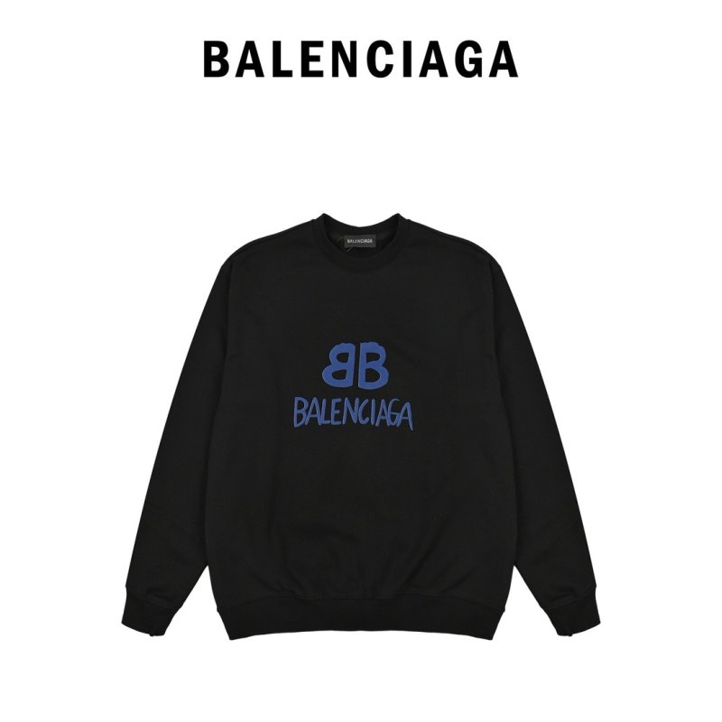 Balenciaga BB Logo Black Hoodie view
