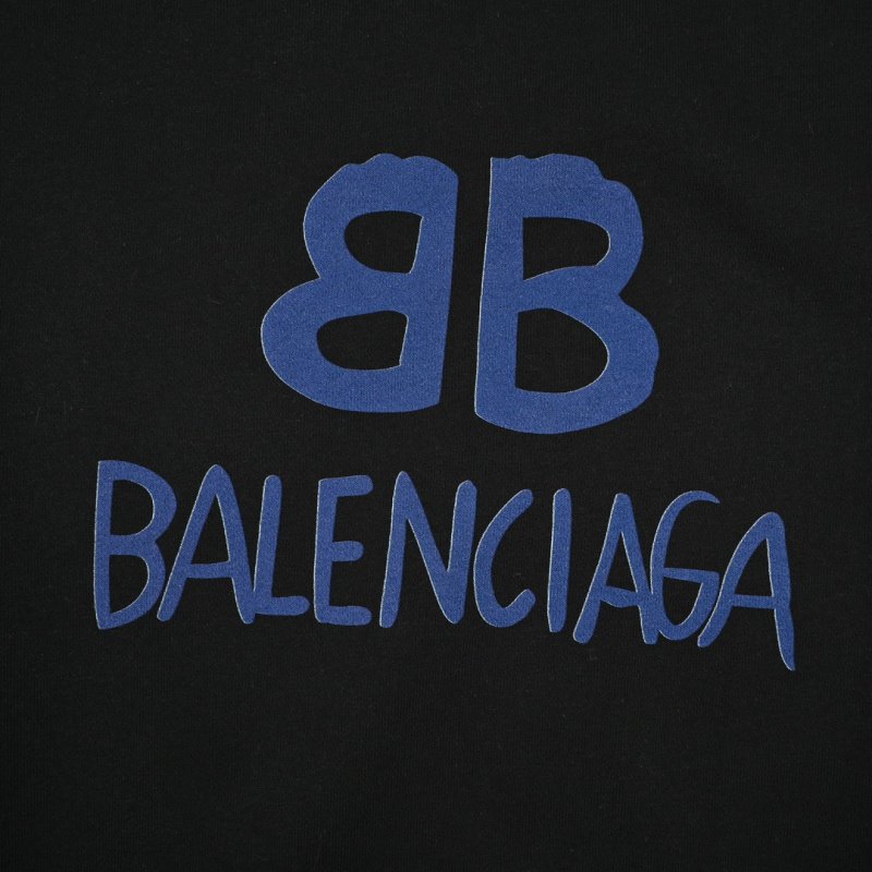 Balenciaga BB Logo Black Hoodie view
