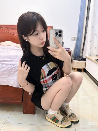 Burberry Plaid Graphic Black T-Shirt view 3