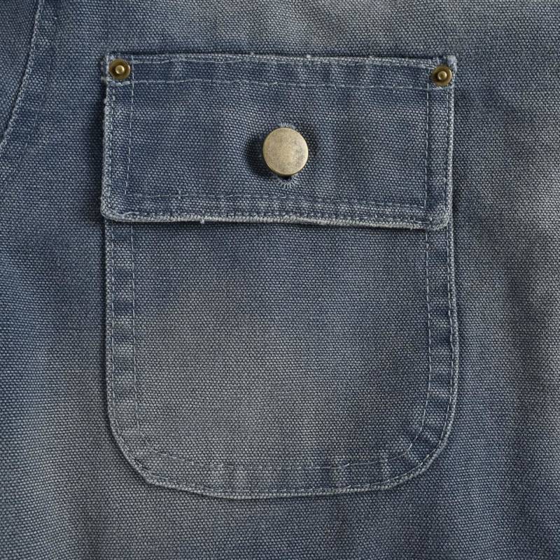 Vintage Wash Denim Jacket with Distressed Details view