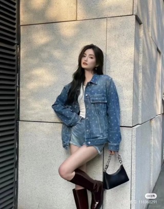 Vintage Wash Denim Jacket Blue view 5