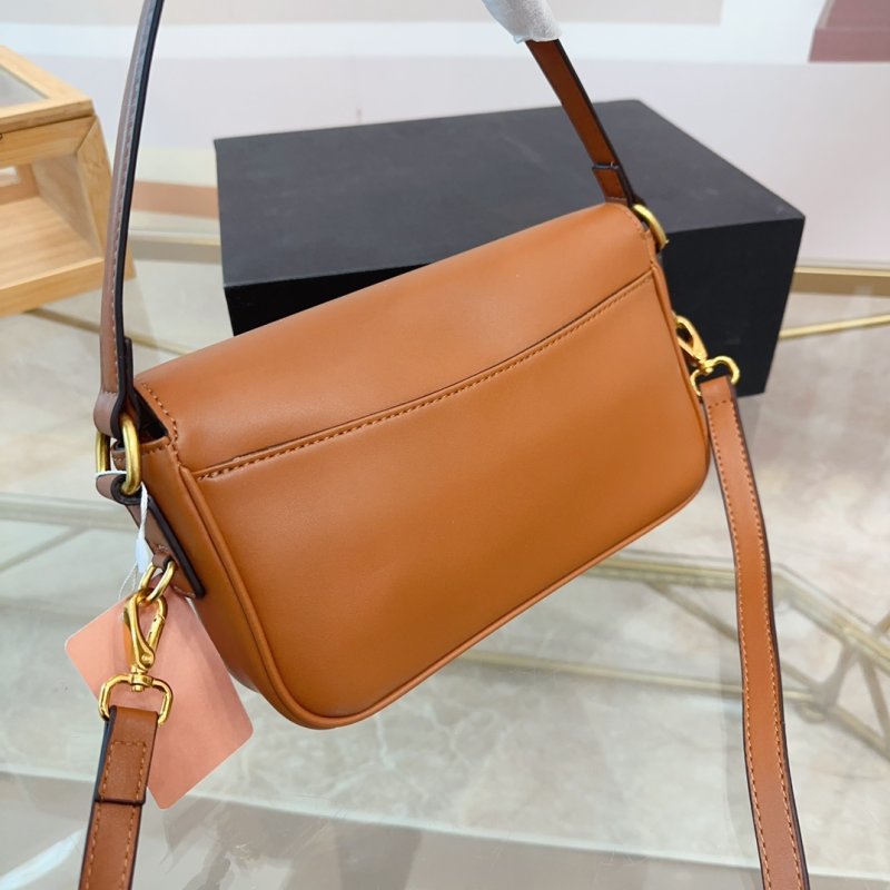 Miu Miu Gold Coin Cognac Leather Shoulder Bag view