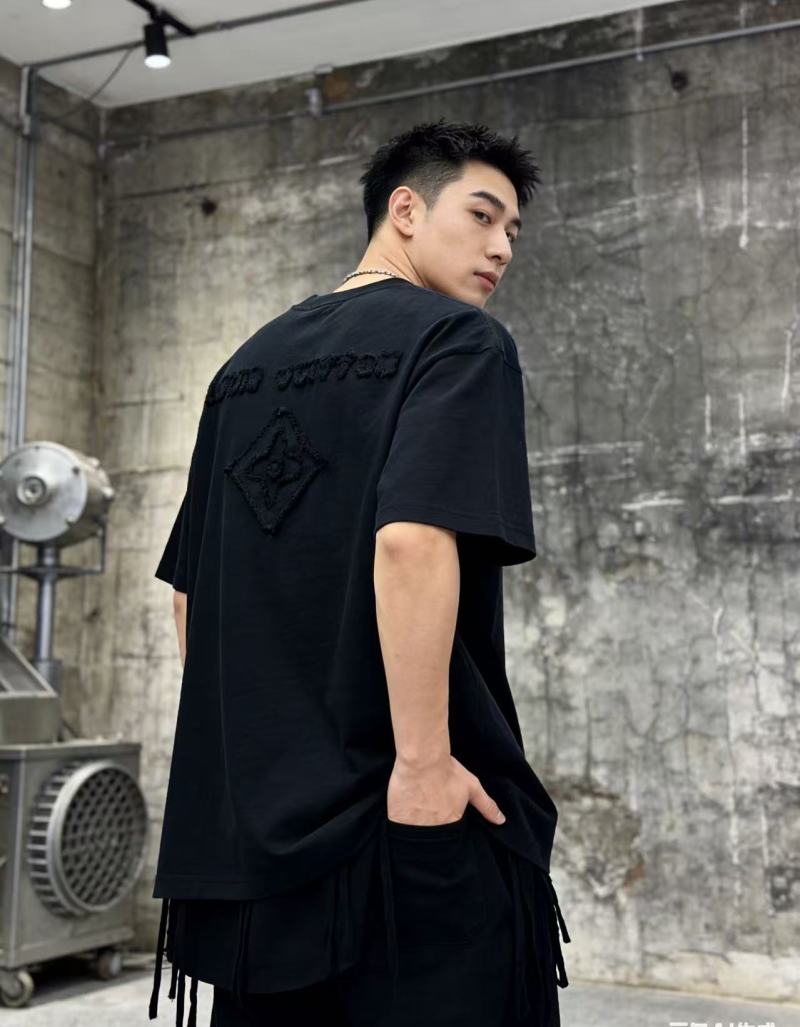 Louis Vuitton Black Monogram Embroidered T-Shirt