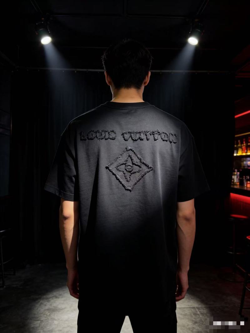 Louis Vuitton Black Monogram Embroidered T-Shirt view