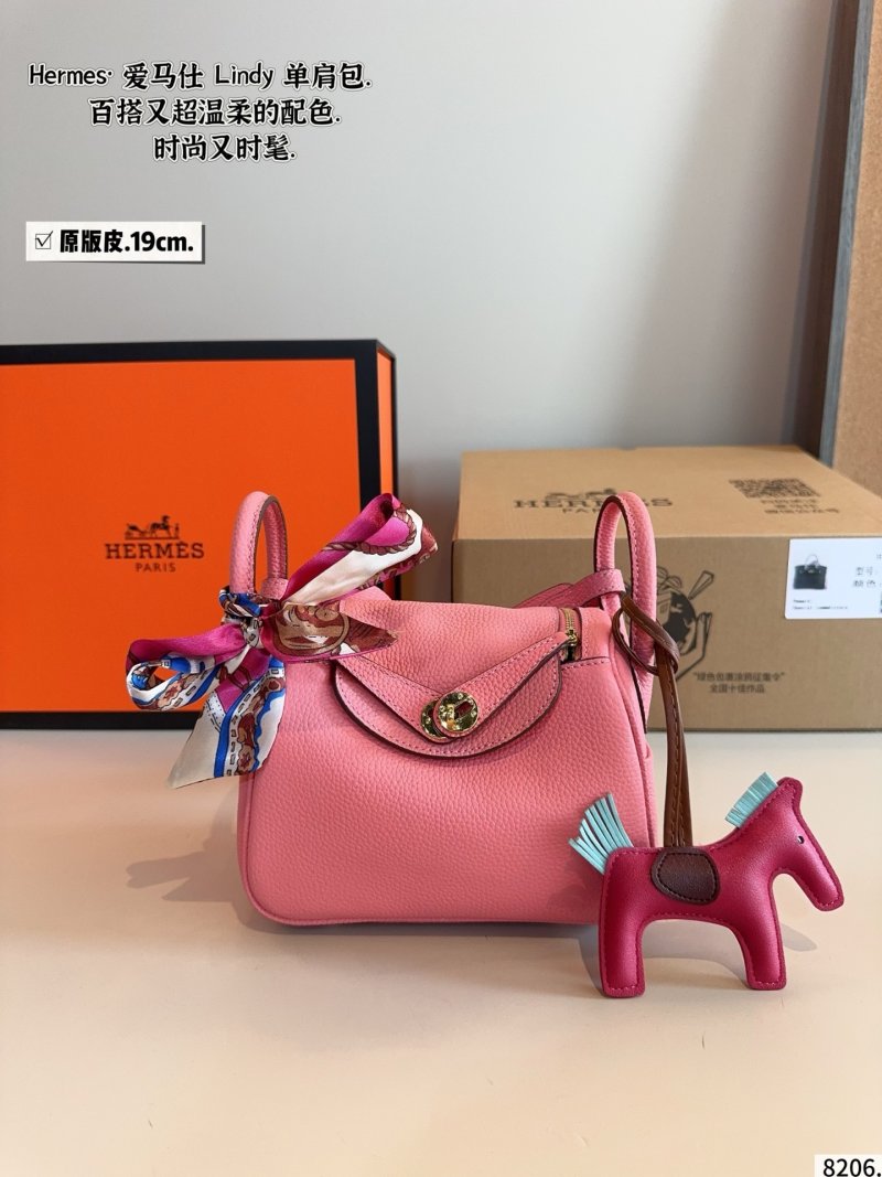 Hermès Lindy Single Shoulder Bag Pink