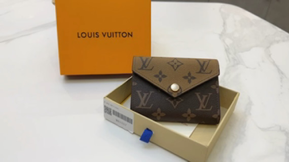 Louis Vuitton Victorine Monogram Canvas Wallet - Brown video