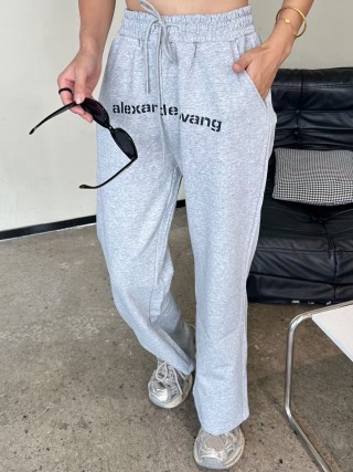 Alexander Wang Grey Logo Sweatpants view 4
