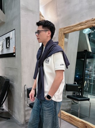 Loewe Anagram Logo Cream T-Shirt view 9