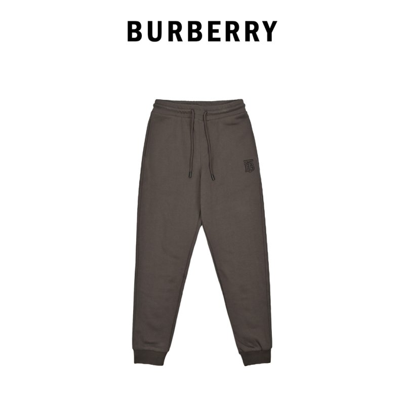 Burberry TB Embroidered Joggers Taupe view