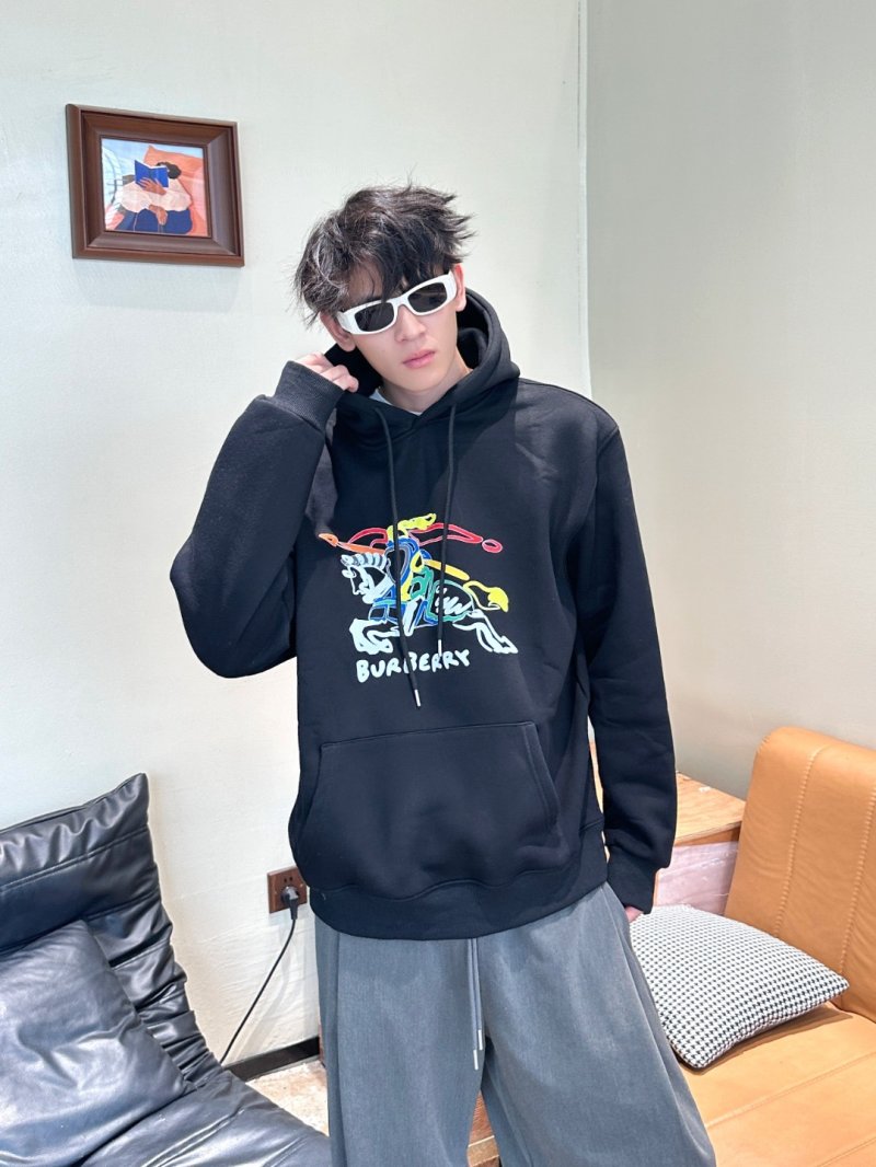 Burberry Equestrian Knight Graphic Black Hoodie