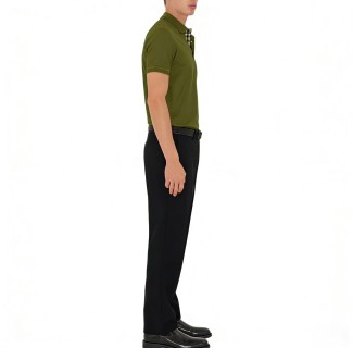 Burberry Classic Polo Shirt Olive Green view 4