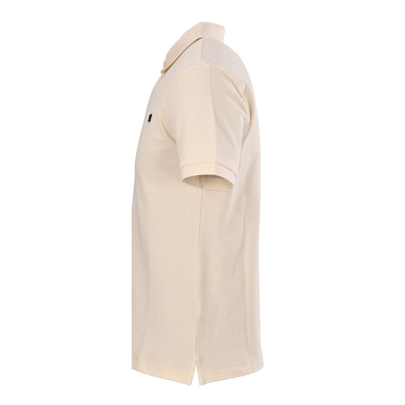 Burberry Women's White Short-Sleeve Polo Shirt with EKD Emblem view