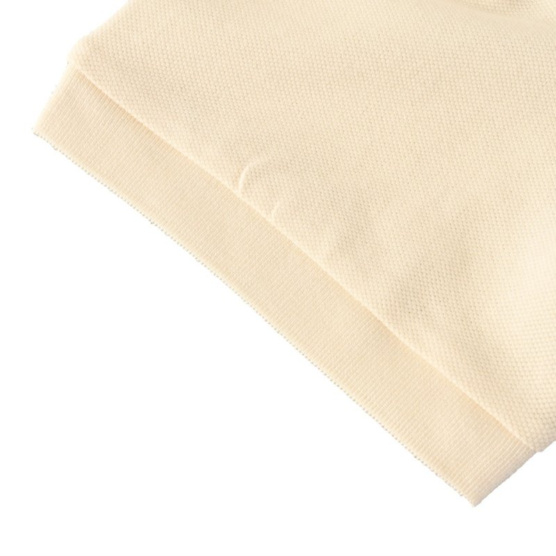 Burberry Women's White Short-Sleeve Polo Shirt with EKD Emblem view