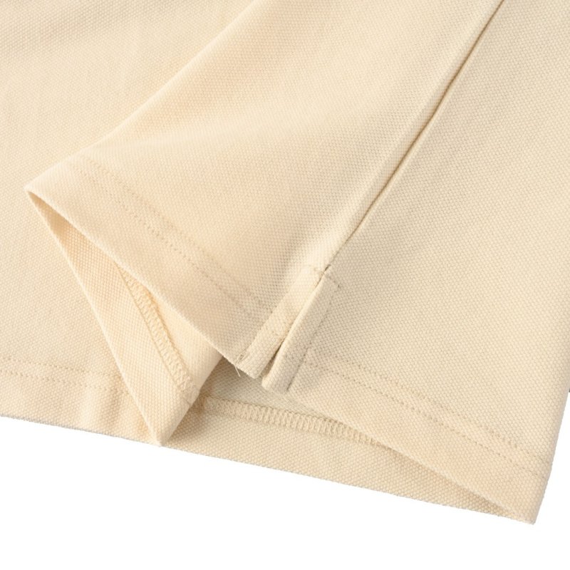 Burberry Women's White Short-Sleeve Polo Shirt with EKD Emblem view