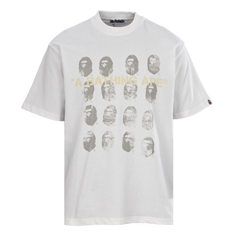 White Multi-Head Graphic Print T-Shirt view