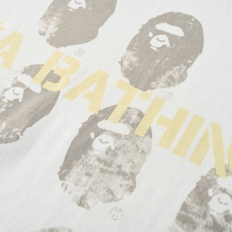 White Multi-Head Graphic Print T-Shirt view
