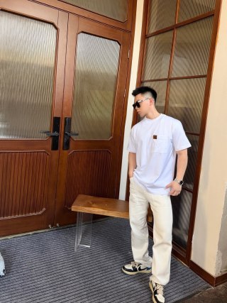 Essentials White Short Sleeve T-Shirt with Chest Logo view 2