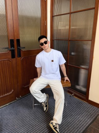Essentials White Short Sleeve T-Shirt with Chest Logo view 3