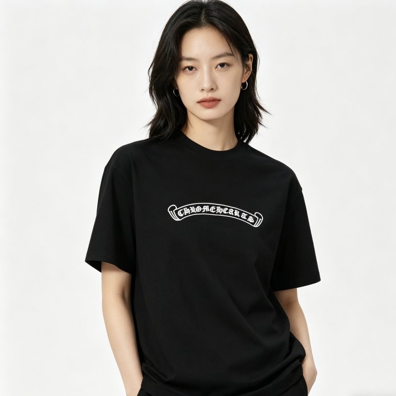 Chrome Hearts Logo Short Sleeve T-Shirt Black