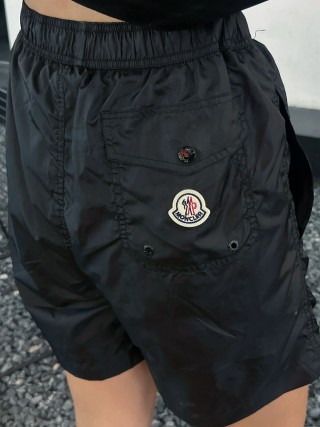 Black Nylon Shorts with Drawstring view 9