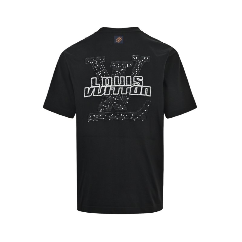 Louis Vuitton Studded LV Logo Black T-Shirt view