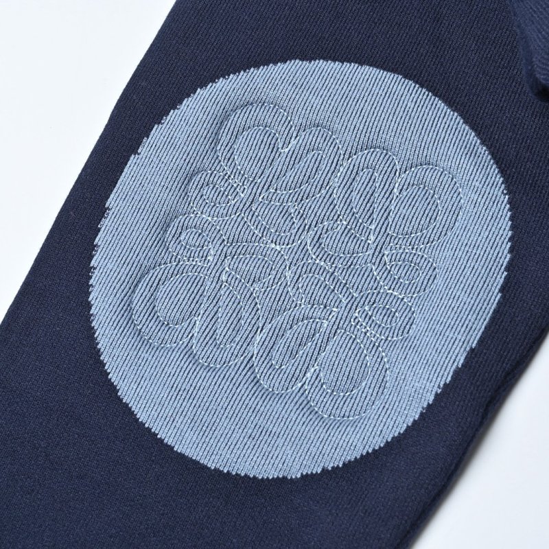 Navy Crewneck Wool Blend Sweater view