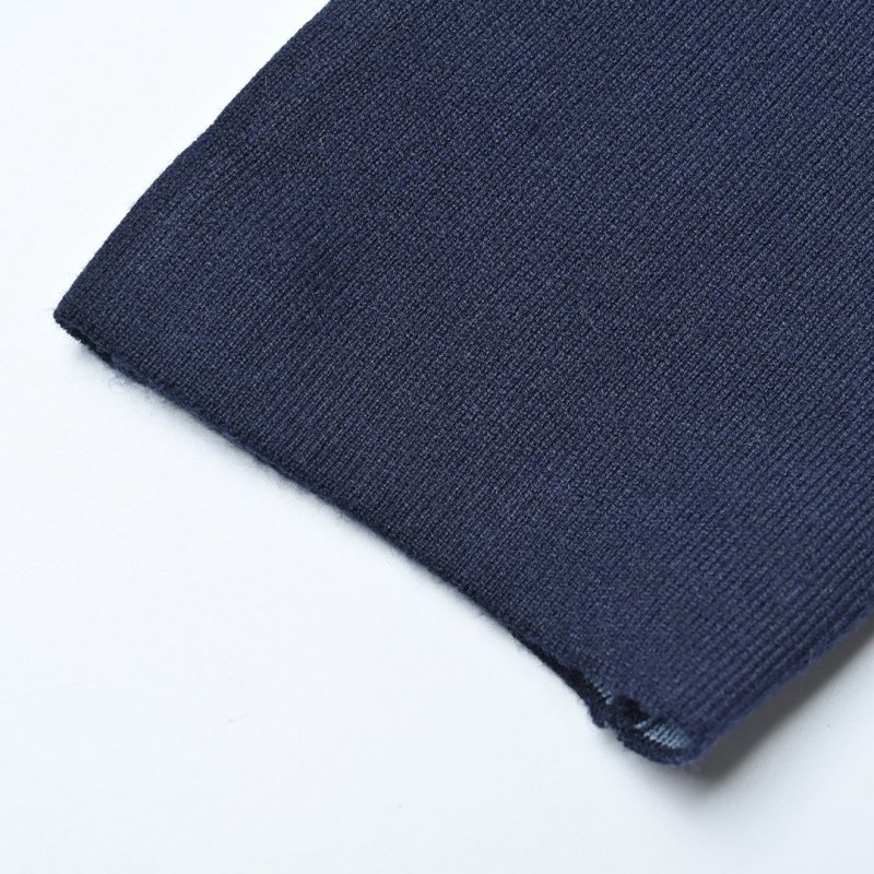 Navy Crewneck Wool Blend Sweater view