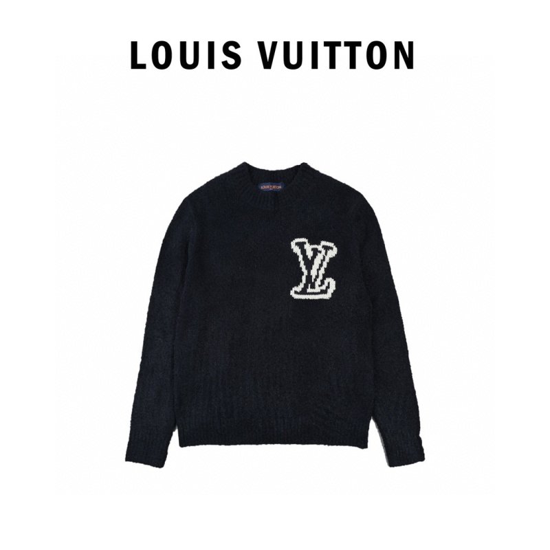 Louis Vuitton LV Logo Charcoal Crewneck Sweater view
