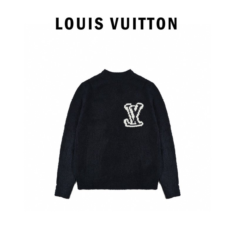 Louis Vuitton LV Logo Charcoal Crewneck Sweater view