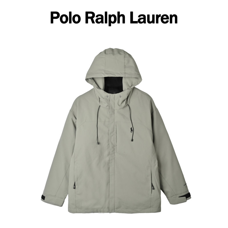 Ralph Lauren Grey Puffer Down Jacket view