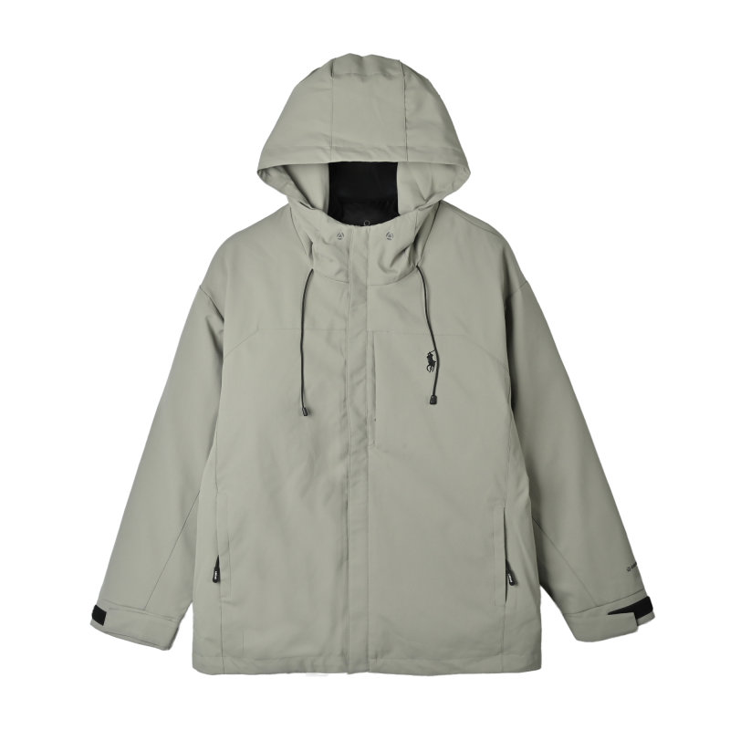 Ralph Lauren Grey Puffer Down Jacket view