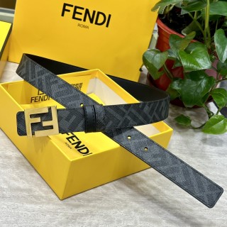 Fendi FF Buckle Reversible Belt Black