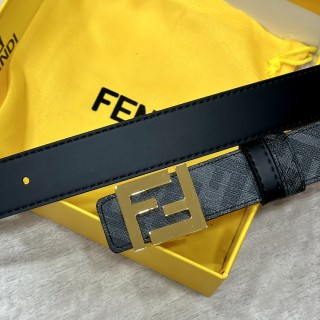 Fendi FF Buckle Reversible Belt Black view 2