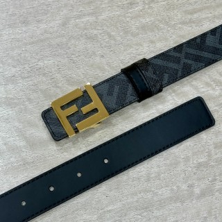 Fendi FF Buckle Reversible Belt Black view 3
