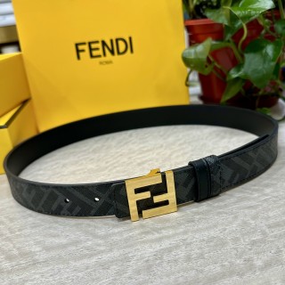 Fendi FF Buckle Reversible Belt Black view 6