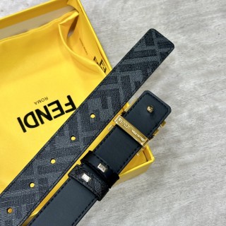 Fendi FF Buckle Reversible Belt Black view 8