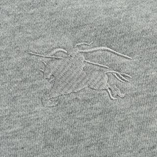 Burberry Check Sleeve Grey Crewneck Sweatshirt view 15