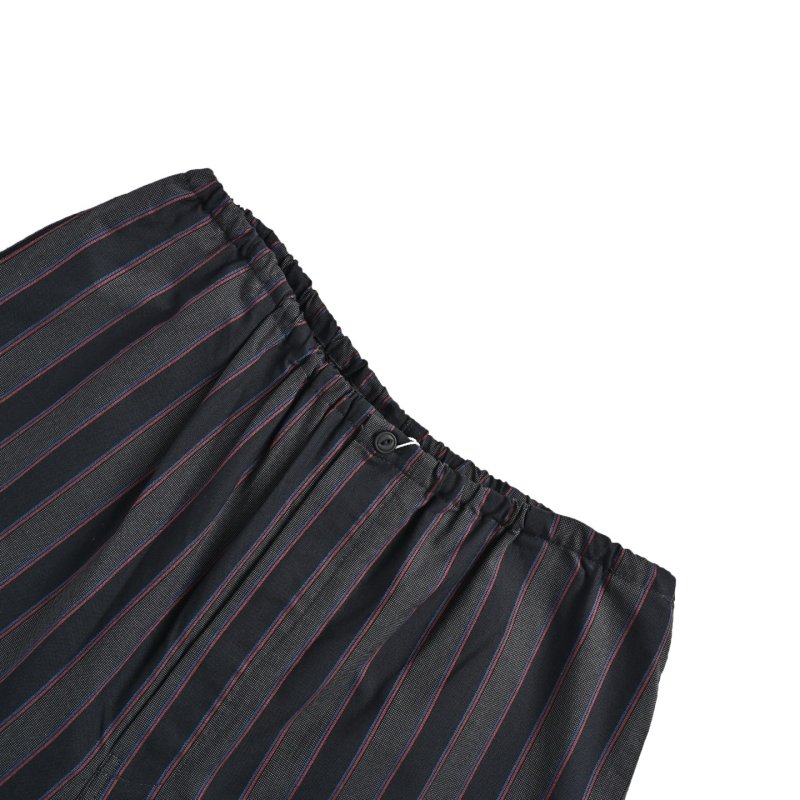 Charcoal Pinstripe Wide-Leg Trousers view