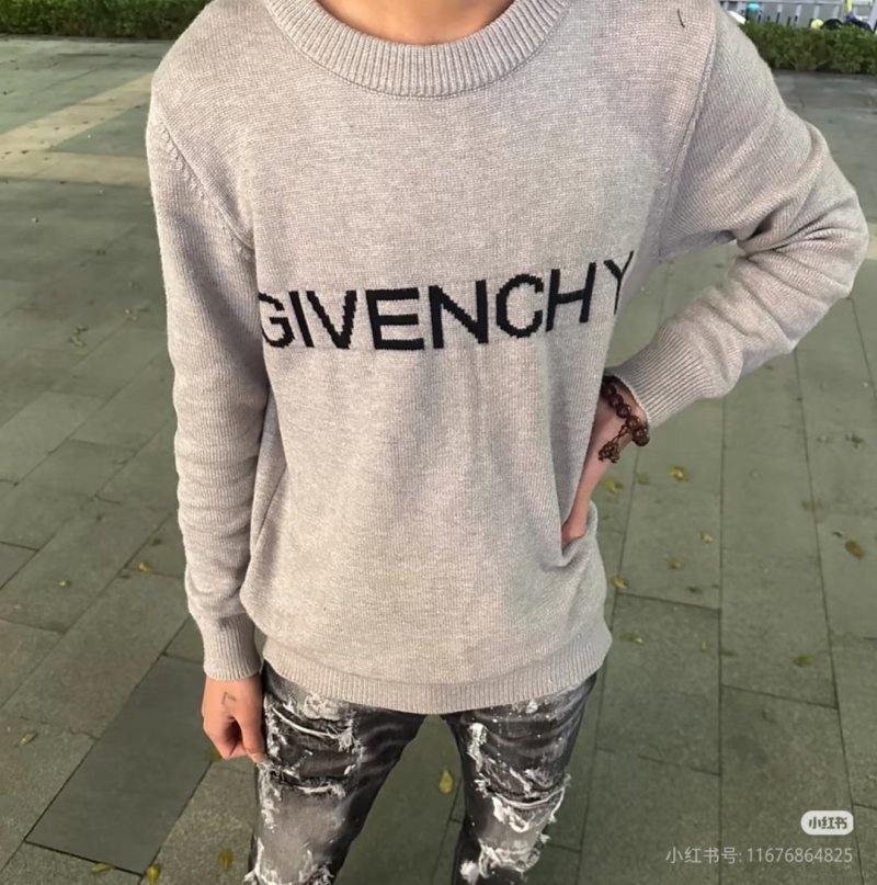 Givenchy Logo Sweatshirt Grey view