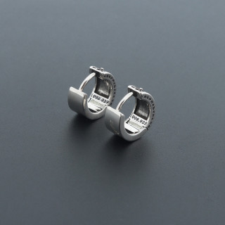 Chrome Hearts Vintage Cross Pattern Sterling Silver Earrings view 4