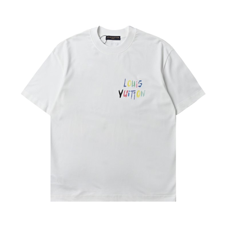 Louis Vuitton Colorful Logo White T-Shirt view