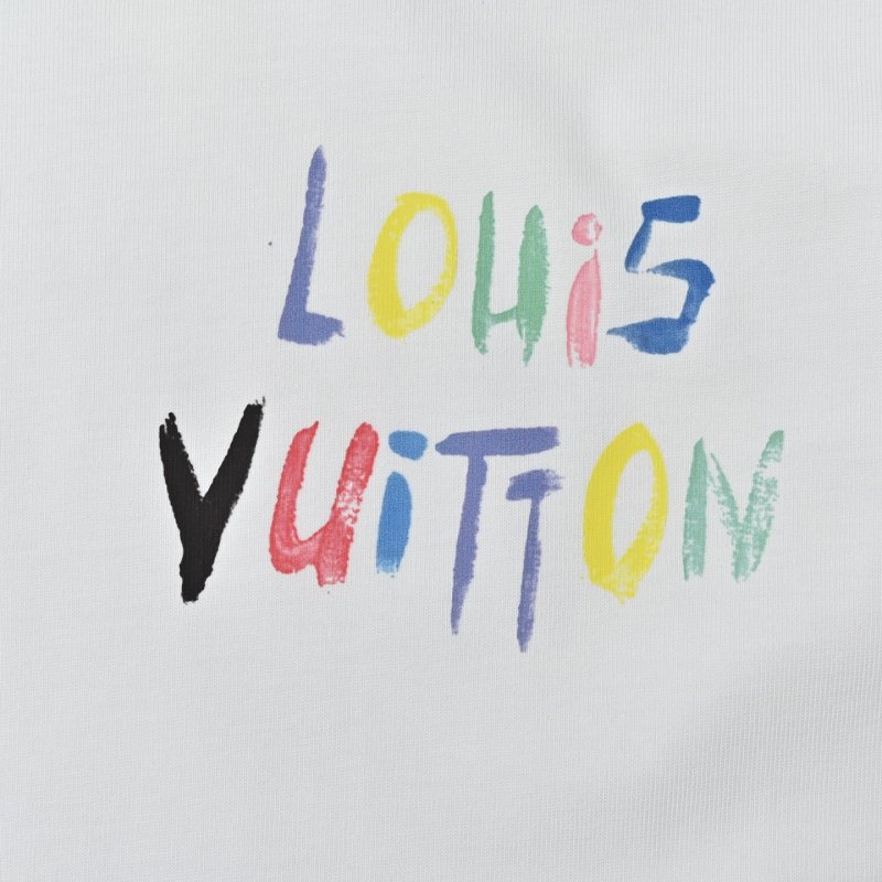 Louis Vuitton Colorful Logo White T-Shirt view