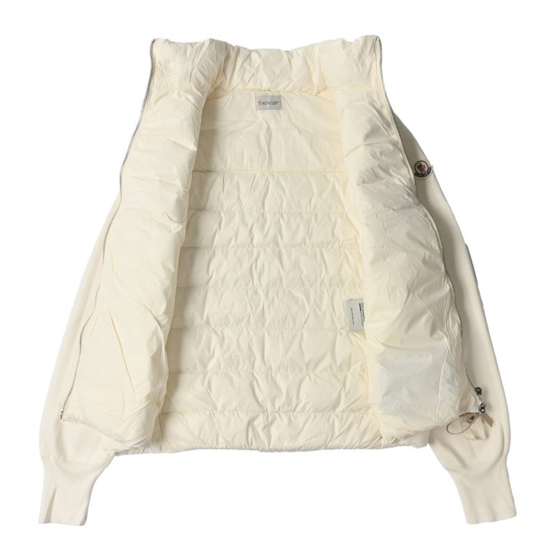 Cream Puffer Down Jacket – Oversized Fit view